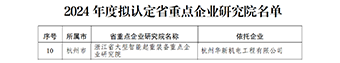 華新機電獲評浙江省重點企業研究院、省企業技術中心